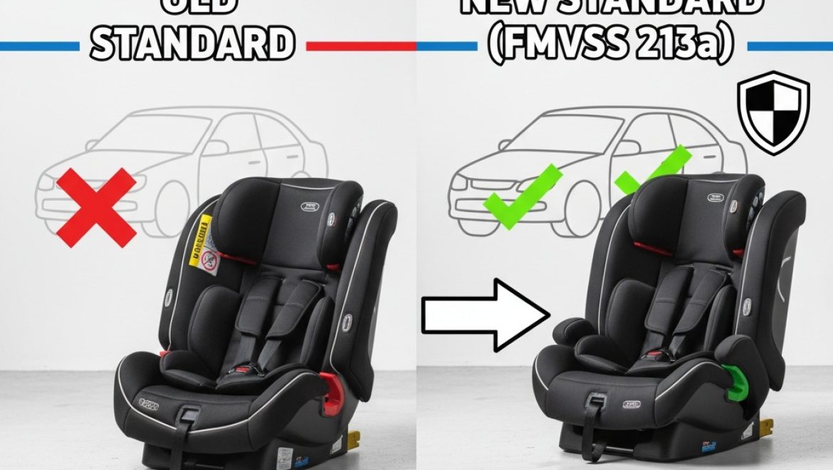 מהפכה בבטיחות: תקן כיסאות בטיחות אמריקאי חדש FMVSS 213a מחליף את התקן הישן FMVSS 213) לחדש